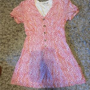 Boutique red floral dress